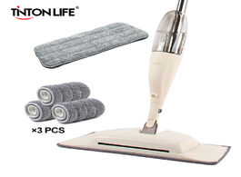 Foto van Huishoudelijke apparaten 4 in 1 wooden floor flat mops spray mop broom set home cleaning tool househ