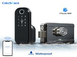 Foto van Beveiliging en bescherming fingerprint door lock waterproof outdoor gate bluetooth tt app passcode r