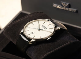 Foto van Horloge cadisen 8173 watch men automatic mechanical stainless steel genuine leather waterproof busin