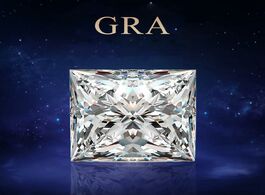 Foto van Sieraden szjinao real 100 loose gemstone moissanite stone 0.8ct 5mm d color princess cut diamond wit