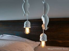 Foto van Lampen verlichting nordic resin animal chandelier bedroom children s room lamp clothing store front 