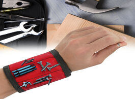 Foto van Auto motor accessoires magnetic polyester bracelet portable tool bag electrician wristband screw rep
