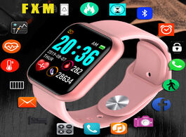 Foto van Horloge y68 bluetooth women sport smartwatch men waterproof smart watch heart rate monitor android r