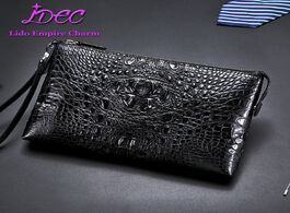 Foto van Tassen classic luxury men s business clutch bag real crocodile leather briefcase envelope