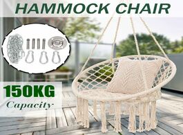 Foto van Meubels round hammock chair outdoor indoor dormitory bedroom yard for child adult swinging hanging s