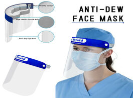 Foto van Beveiliging en bescherming transparent head mounted face mask shield plastic screen mascara filtro f