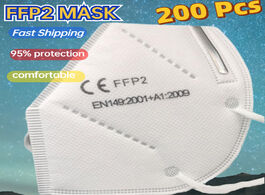 Foto van Beveiliging en bescherming 200 ffp2 funda mascarillas filters masks ffpp2 protective face mask kn95 