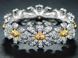 Foto van Sieraden charlinliol 925 sterling silver daisy flower rings for women cute zircon inlay sunflower s9