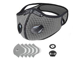 Foto van Beveiliging en bescherming 1pc face mask with 5pcs filter comfortable reusable mouth muffle outdoor 