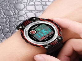 Foto van Horloge synoke 2020 new children s digital watch fashion two color strap waterproof shockproof sport