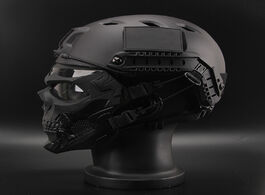 Foto van Beveiliging en bescherming bulletproof helmet skull mask light tactical cycling outdoor sports shoot