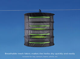 Foto van Huis inrichting foldable drying rack closed zipper dry bag plant herb net hanging basket heavy duty