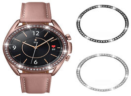 Foto van Horloge women diamond bezel for samsung galaxy watch 3 metal ring 45mm 41mm 42mm 46mm adhesive cover