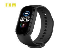 Foto van Horloge 2020 men s sports bracelet watch m5 pro sport fitness tracker smartband smart clock blood pr