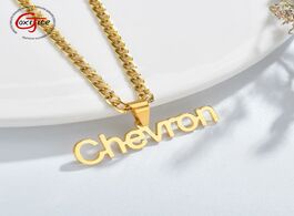 Foto van Sieraden goxijite handmade fashion name necklace for women men personalized initial nameplate pendan