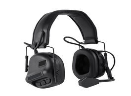 Foto van Beveiliging en bescherming noise canceling tactical earmuffs headphone headset communication sound p