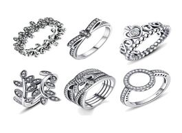 Foto van Sieraden hot sale 100 925 sterling silver rings wholesale popular flower lucky for women jewelry mak