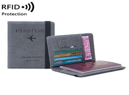 Foto van Tassen leather passport wallet rfid blocking high quality women men credit card document cover trave