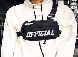 Foto van Tassen men chest bag small tactical rig hip hop vest outdoor streetwear bags for waist pack kanye
