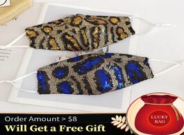 Foto van Sieraden leopard print sequined masks for face fashion glitter crystal masquerade jewellry mask nigh
