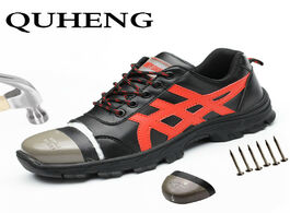 Foto van Schoenen quheng safety work boots for men ultra light soft bottom steel toe cap comfort protective i