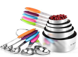 Foto van: Huis inrichting aa measuring spoon and cup set kitchen stainless steel scale tools for dry liquid in