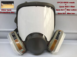 Foto van Beveiliging en bescherming gas mask 7 in 1 large view for 6800 full face facepiece painting spraying