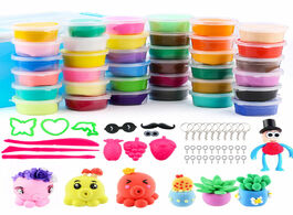 Foto van Sieraden 36 colors non toxic air dried clay ultra light set with tools suitable for children creativ