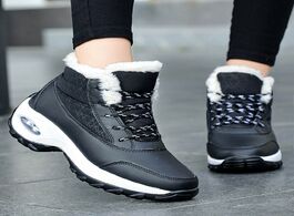 Foto van Schoenen winter sneakers women plush womens running shoes air lightweight s with platform fashionabl