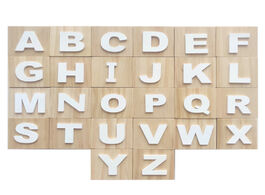 Foto van Huis inrichting 6x6x6cm wooden abc blocks baby alphabet letters building cubes preschool learning to