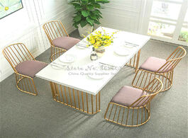 Foto van Meubels customizable golden modern iron chair lounge barstools simple restaurant cafe bar stool nord