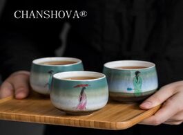 Foto van Huis inrichting chanshova 100ml traditional chinese style handpainted ceramic teacup handmade china 