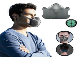 Foto van Beveiliging en bescherming in stock adult smart electric protection for face fashion air purificatio