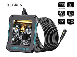Foto van Gereedschap 8mm endoscope camera ip67 waterproof industrial borescope with 4.3 hd screen led pipe in