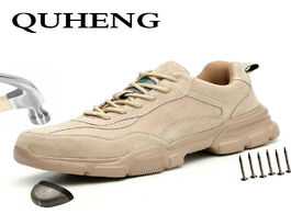Foto van Schoenen quheng men s safety shoes boots steel toe winter sneakers puncture proof construction plus 