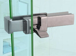 Foto van Woning en bouw bathroom glass sliding door lock hasp doorstop window security anti theft locks zinc 
