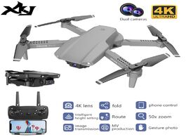 Foto van Speelgoed e99 rc drone optical flow dual camera fixed point 4k hd professional aerial photography he
