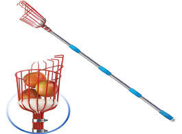 Foto van Gereedschap fruit picker 260cm adjustable deep basket convenient harvesting collector catcher apple 