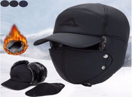 Foto van Sport en spel 2020 fishing winter thermal bomber hats men women fashion ear protection face windproo
