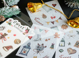 Foto van Kantoor school benodigdheden 4sheets christmas series cute washi stickers scrapbooking bullet journa