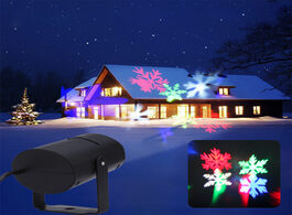 Foto van Lampen verlichting waterproof outdoor snowflake led light moving snow laser projector christmas lamp