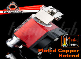 Foto van Computer trianglelab v6 plated copper hotend high temperature nozzle heat block break heatsink for p