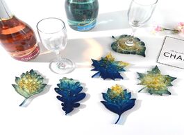 Foto van Sieraden maple leaf coaster silicone mold resin crystal epoxy diy home decoration craft art supplies