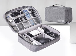 Foto van Tassen digital cable bag men portable travel gadgets pouch power cord charger headset organizer driv