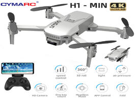 Foto van Speelgoed cymarc h1 mini drone 4k hd camera 1080p wifi fpv rc altitude hold foldable quadcopter dron