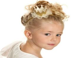 Foto van Baby peuter benodigdheden fashion newborn mini felt crown with glitter elastic headband for girls ha