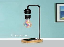 Foto van Lampen verlichting novelty led magnetic levitation bulb hover floating desk lamp magic black tech wi
