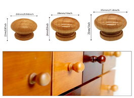 Foto van Woning en bouw 10pcs pack handles natural wooden cabinet drawer wardrobe knobs door pull kitchen han