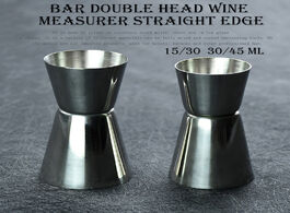 Foto van Huis inrichting stainless steel cocktail measuring jigger double measure shot drink spirit cup bar a