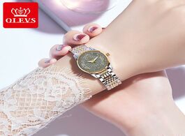 Foto van Horloge olevs women mechanical watch stainless steel wristwatch automatic self wind bracelet relogio